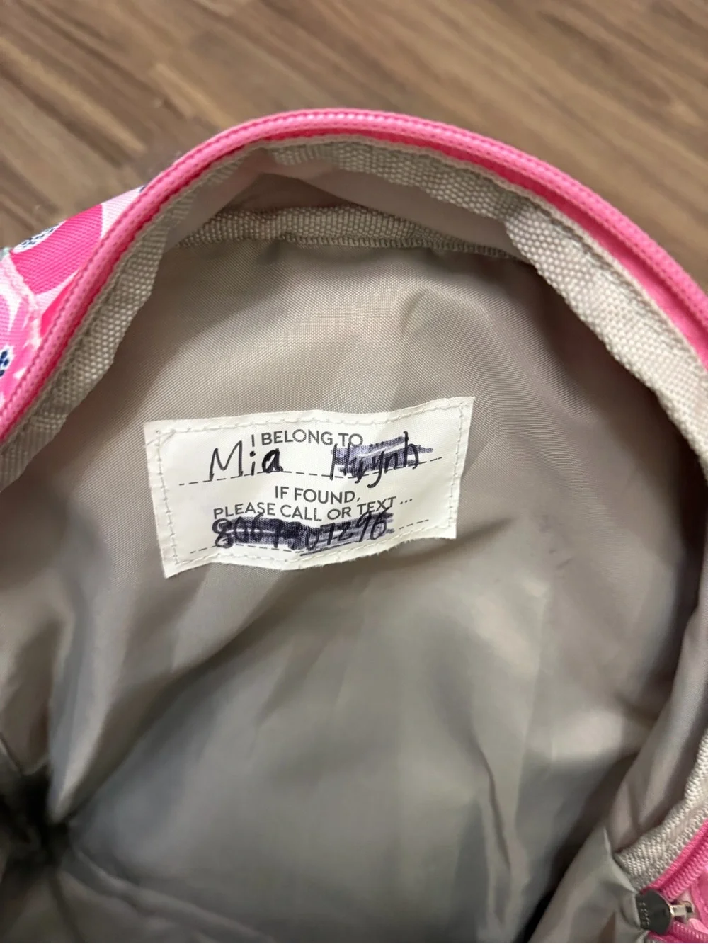 Pottery barn kids Mackenzie Pink Sasha's Garden Backpacks custom MIA